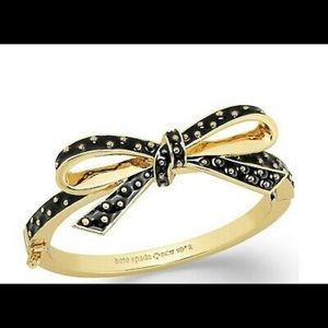 Kate Spade Finishing touch black bow bracelet